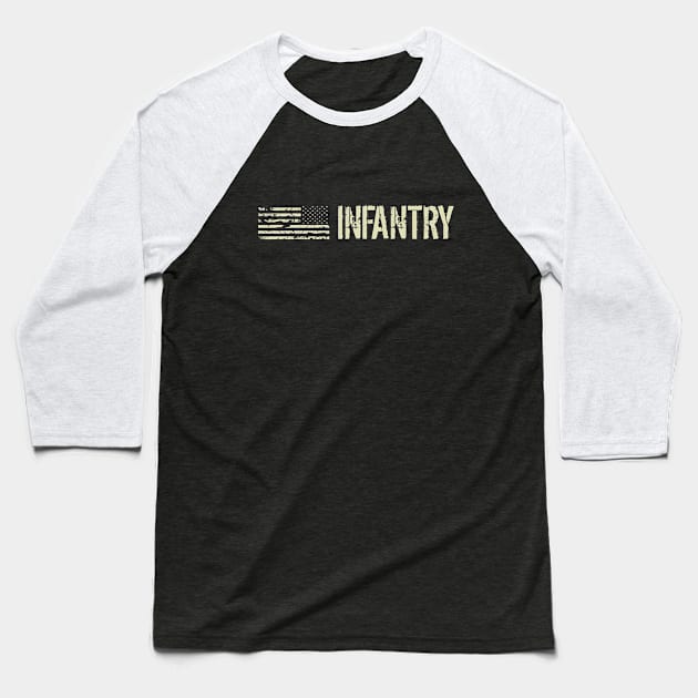 Infantry Baseball T-Shirt by Jared S Davies